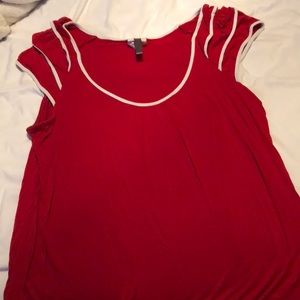 Red Maternity tank top